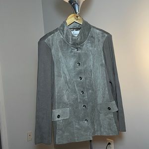 Linea by Louis Dell’ Olio | gray jacket | leather